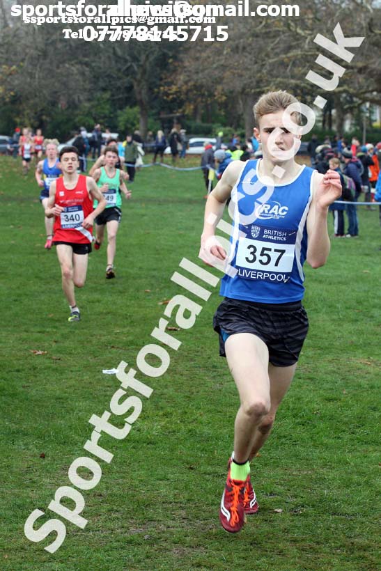 Boys under-15s British Athletics Liverpool Cross Challenge, Sefton Park, Liverpool. Photo:  David T. Hewitson/Sports for All Pics